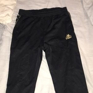 Women’s Black Kappa Pants (worn once) (size small)